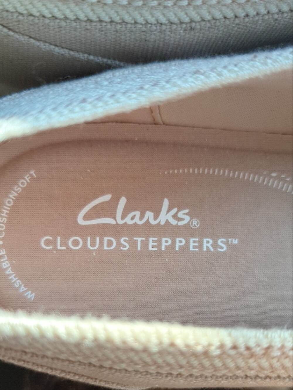 Clarks Women's Casual Slip-On Flats in Light Taupe - Picture 2 of 9